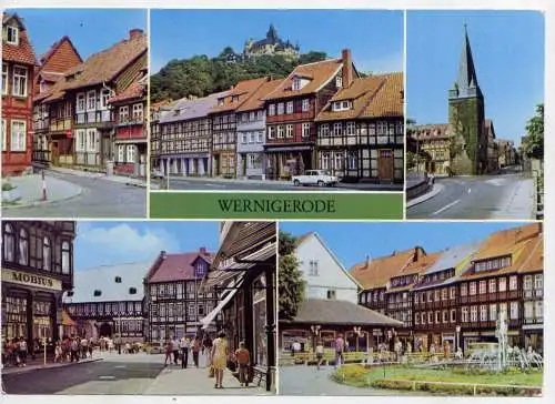 (5969**) Wernigerode - unbeschrieben / Sachsen-Anhalt Brunnen Markt Schloß