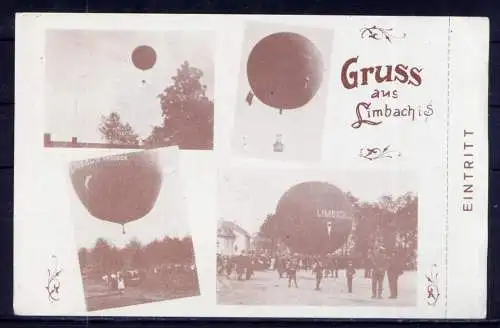 (1517) DDR Eintrittskarte Sonderstempel Briefmarken-Ausstellung  Limbach-Oberfrohna 1985 ungelaufen 