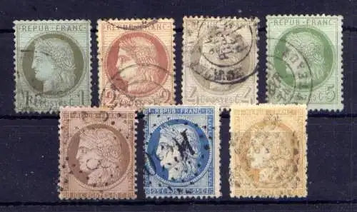 (2273) Frankreich Nr.45/51                 O  gestempelt