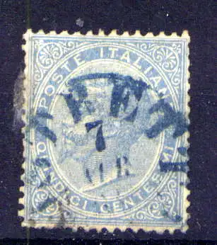 (1485) Italien Nr.18                        O  gestempelt / blauer Stempel