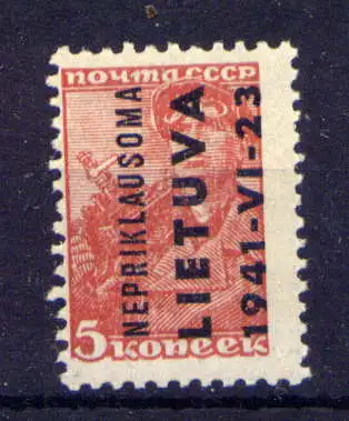 (129) Deutsches Reich Litauen Nr.2               **  postfrisch