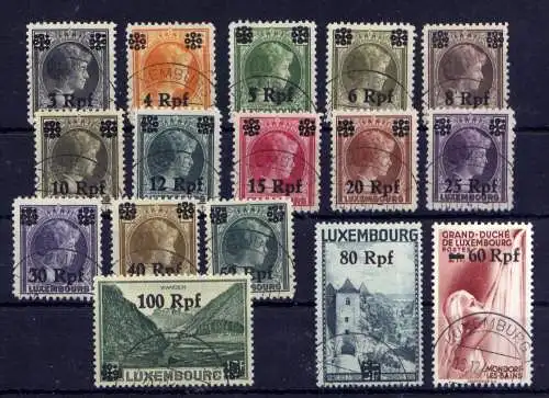 (147) Deutsches Reich Luxemburg Nr.17/32               O  gestempelt