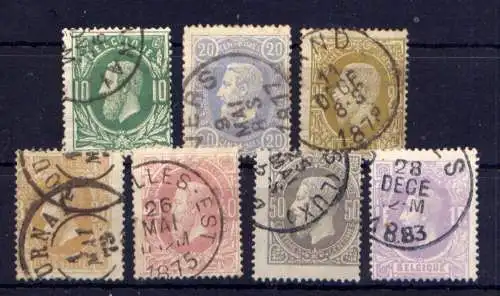 (2347) Belgien Nr.27/33                   O  gestempelt 