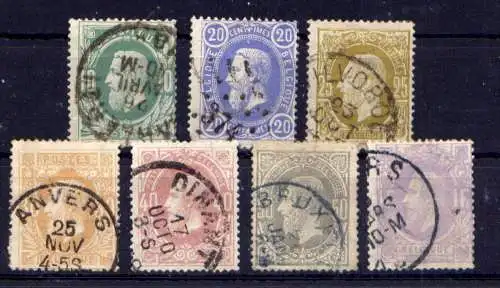 (2349) Belgien Nr.27/33                   O  gestempelt 