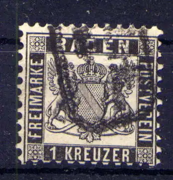 (021) Baden Nr.17               O  gestempelt