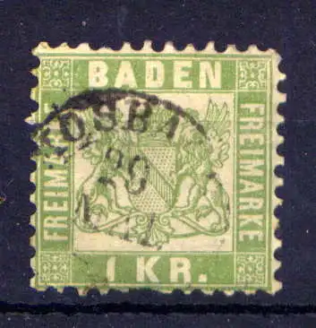 (028) Baden Nr.23               O  gestempelt