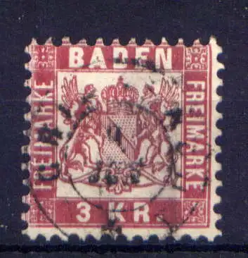 (029) Baden Nr.24               O  gestempelt