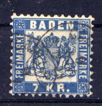 (033) Baden Nr.25               O  gestempelt