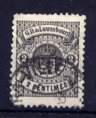 (743) Luxemburg Nr.38 B              O  gestempelt