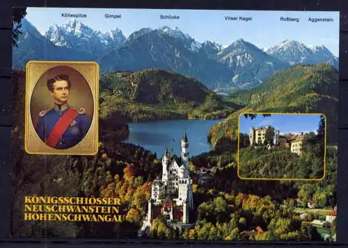 (5741) Neuschwanstein - unbeschrieben / Bayern Hohenschwangau Ludwig Schloß
