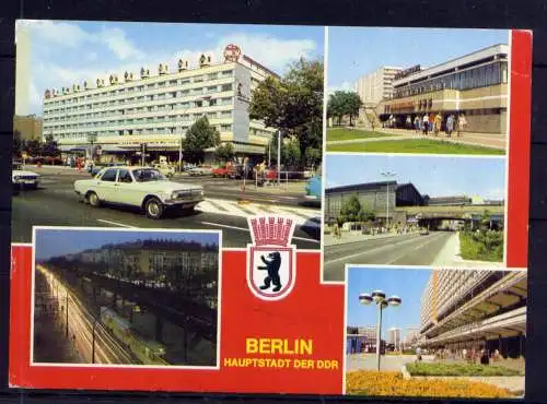 (5747) Berlin - beschrieben / Berlin Hotel PKW Wappen Bahnpost