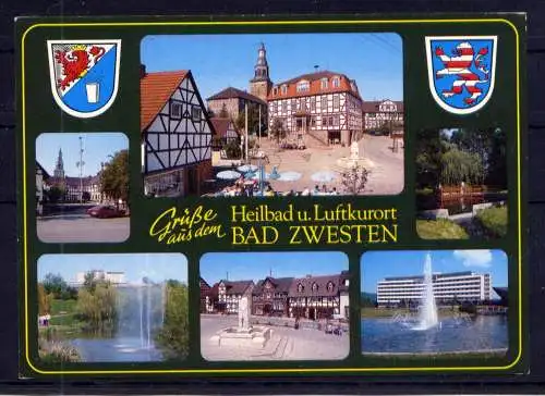 (5752) Bad Zwesten - beschrieben / Hessen Brunnen Gaststätte PKW Wappen