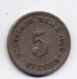 (005) Deutsches Reich Jäger.Nr. 12 / 1906 A