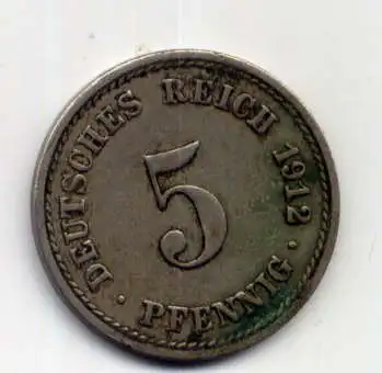 (023) Deutsches Reich Jäger.Nr. 12 / 1912 A