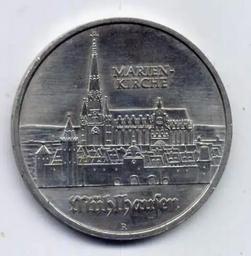 (002) DDR 5 Mark Jäger-Nr. 1627 / Mühlhausen 1989