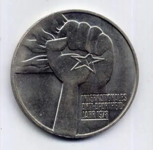 (011) DDR 5 Mark Jäger-Nr. 1569 / Anti-Apartheid-Jahr 1978