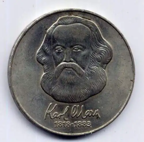 (018) DDR 20 Mark Jäger-Nr. 1592 / Karl Marx 1983