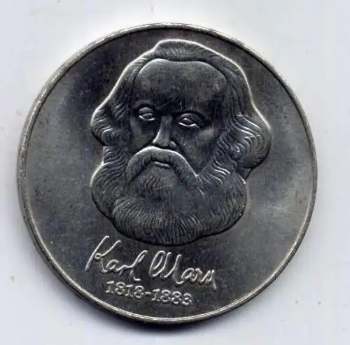(020) DDR 20 Mark Jäger-Nr. 1592 / Karl Marx 1983