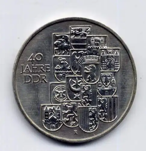 (028) DDR 10 Mark Jäger-Nr. 1630 / 40 Jahre DDR 1989