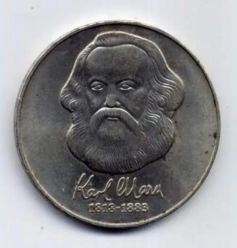 (030) DDR 20 Mark Jäger-Nr. 1592 / Karl Marx 1983