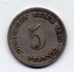 (136) Deutsches Reich Jäger.Nr. 3 / 1889 D
