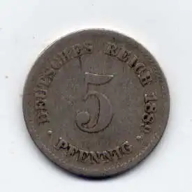 (137) Deutsches Reich Jäger.Nr. 3 / 1889 D