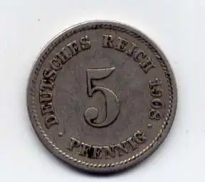 (156) Deutsches Reich Jäger.Nr. 12 / 1908 E