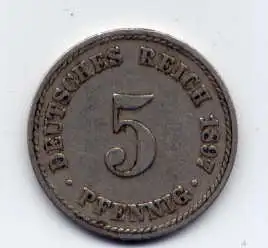 (167) Deutsches Reich Jäger.Nr. 12 / 1897 A