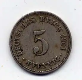 (173) Deutsches Reich Jäger.Nr. 12 / 1901 A