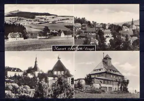 (a5777) Seiffen - beschrieben / Sachsen Ortsansichten Kirche
