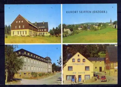 (a5778) Seiffen - beschrieben / Sachsen Gaststätte Spielzeugmuseum