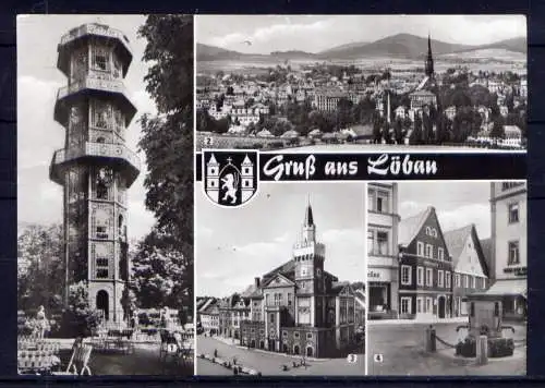 (5782) Löbau - beschrieben / Sachsen Löbauer Berg Rathaus Wappen