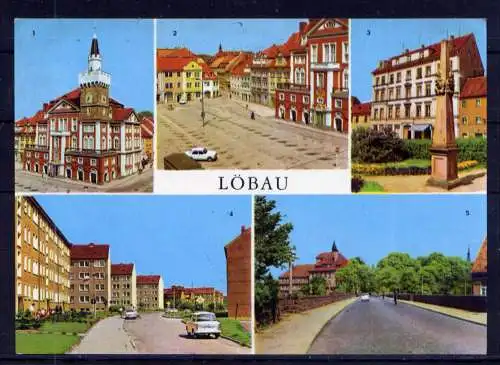 (5783) Löbau - beschrieben / Sachsen Rathaus AWG PKW