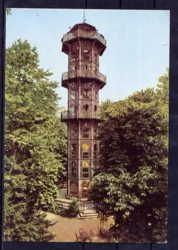 (5784) Löbau - beschrieben / Sachsen Aussichtsturm Löbauer Berg