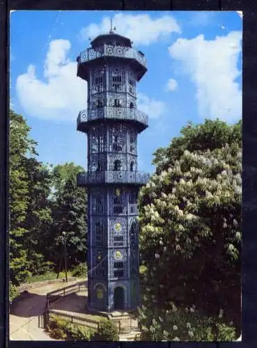 (5787) Löbau - beschrieben / Sachsen Aussichtsturm Löbauer Berg