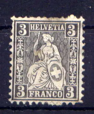 (2827) Schweiz Nr.21              O  gestempelt