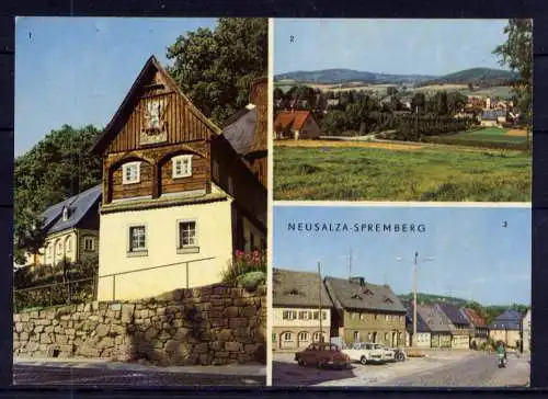 (5790) Neusalza-Spremberg - beschrieben / Sachsen Reiterhaus Markt PKW