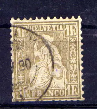 (2847) Schweiz Nr.28              O  gestempelt