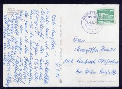 (5814) Wilsdruff - beschrieben / Sachsen Postsäule Markt Raststätte