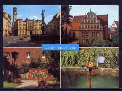 (5815) Zittau - beschrieben / Sachsen Schleifermännchen Blumenuhr