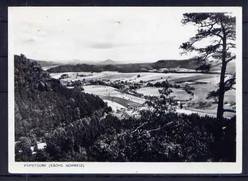 (5816) Papstdorf - beschrieben / Sachsen Gesamtansicht
