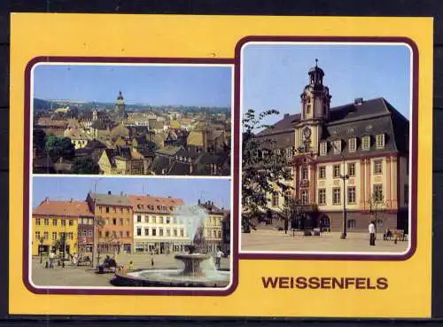 (5818) Weissenfels - beschrieben / Sachsen-Anhalt Karl-Marx-Platz Rathaus