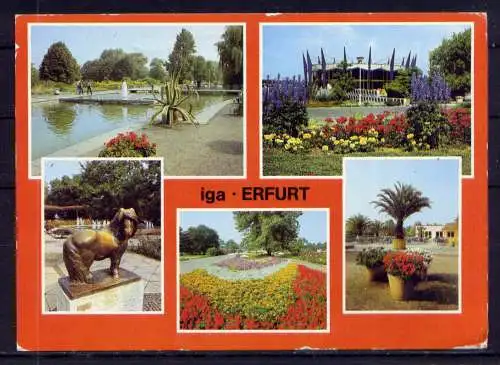 (5821) Erfurt - beschrieben / Thüringen IGA Gartenbauausstellung