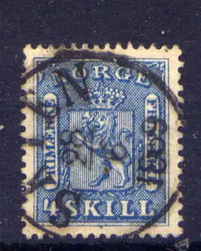 (1654) Norwegen Nr.8                     O  gestempelt