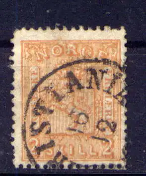 (1660) Norwegen Nr.12                     O  gestempelt