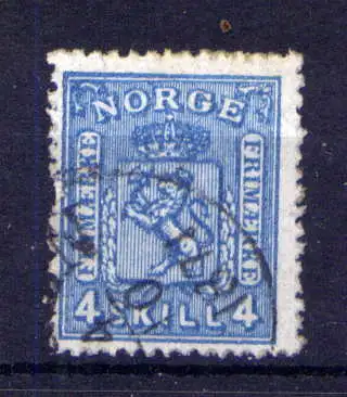 (1663) Norwegen Nr.14 b                     O  gestempelt