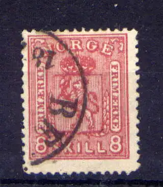 (1664) Norwegen Nr.15                     O  gestempelt