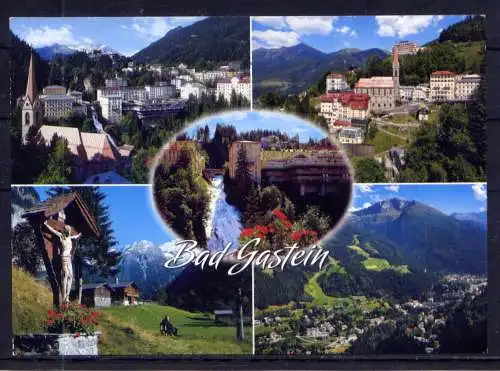 (5826) Bad Gastein - beschrieben / Österreich Kirche Gesamtansicht