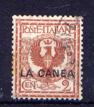 (1507) Italien Post auf Kreta Nr.4                   O  gestempelt