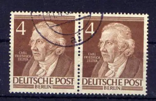 (2825) Berlin West Nr.91 Paar        O  gestempelt